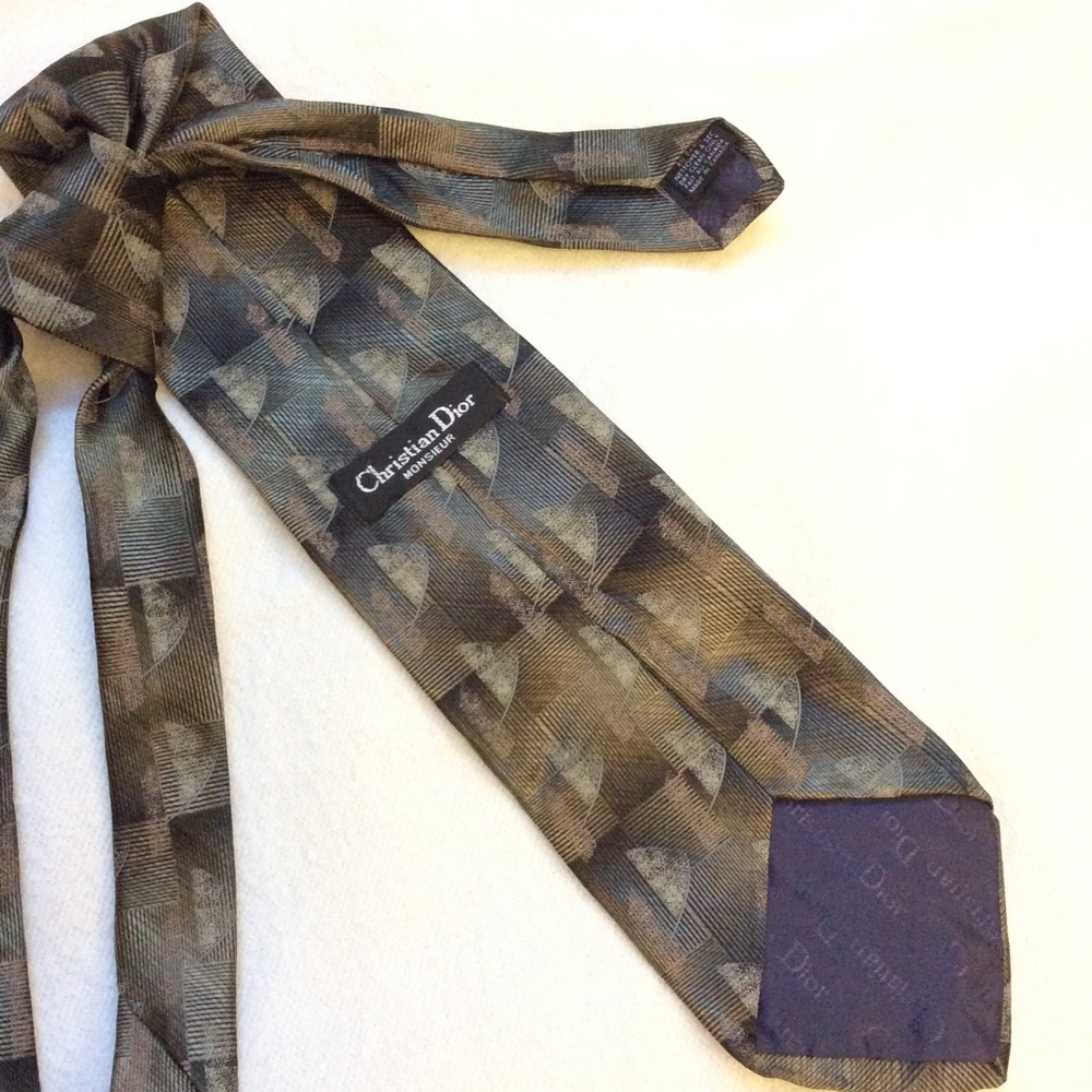 RARE Vintage Christian Dior Monsieur 100% silk tie